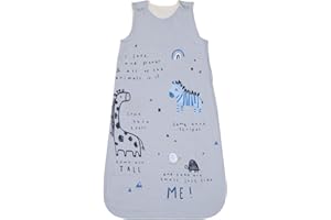 Ex UK Store Baby Sleeping Bag 0/6 6/12 12/18 18/24 Tog 1.0 & Tog 2.5 Wearable Blanket Cotton Sleepsacks (AS79 (2.5 Tog) Animal Planet) 6-12M