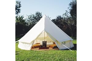 SAFARI CAMPING Tienda Impermeable al Aire Libre 4M 5M 6M Oxford Bell Tent Glamping Yurt Tiendas de Campaña para Acampar y Festivales.