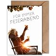 WBdesignz Ruhestandskarte 'Alles Gute Zum Ruhestand' – DIN A6, Mit Umschlag, 300 G/m² Papier