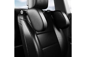 LATIT Car Seat Headrest Pillow, Premium Car Head Support, Detachable Head Neck Support Adjustable Travel Sleeping Cushion for Kids Adults - Black (UPGRADE)