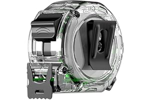 Aznever Ruban à mesurer Double Face, Ruban à mesurer à boîtier Transparent Double Face, Mesure Fluorescent Anti-Chute pour mesurer la Hauteur des projets Bricolage