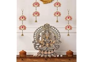 Kalakriti Lotus Artificial Garlands for Shivratri | Navratri | Floral Wall Hanging for Temple Decor | Lohri Pongal | Pooja Room | Back Dropper Showpiece for Home Indian Decoration (Lotus2)