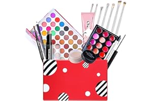 ATB-GIFT 15pièce Cosmetic Makeup, Cosmetics Set de Maquillage, Kit de Maquillage complet, Palette de Maquillage pour Femme Avec fard à paupières, brillant à lèvres, mascara, stylo de maquillage, etc.