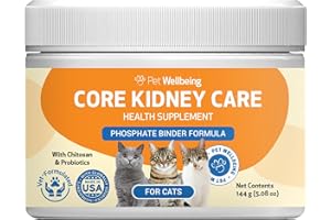Pet Wellbeing Kidney Support Gold for Cats - Supports Normal Kidney Function & Detox, Healthy Hydration with Rehmannia & Dong Quai - NASC Certified & Vet-Formulated - 2 fl oz (5.08 oz (144 g))