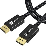 IVANKY Cavo DisplayPort 2m [ 4K@144Hz, 8K@60Hz, DP1.4 ] Cavo DisplayPort 1.4, Ultra HD 8K, Supporta HDR10, HBR3, DSC1.2…