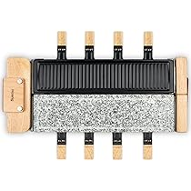 H. Koenig Raclette, Grill und Naturstein für 8 Personen RP360