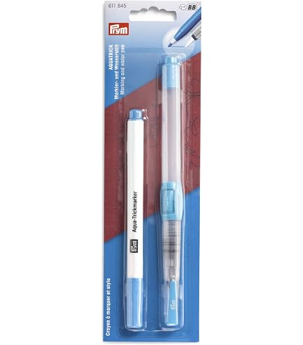 Stylo Marqueur Effaçable à L'eau Clover – Bleu – 1 Unité – Idéal Pour Tissu, Papier Temporaire