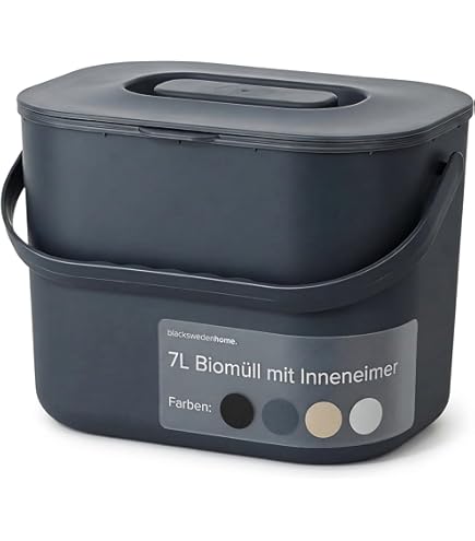 Biologische Afvalemmer 6L met Geurfilter - Hygiënische Compostemmer