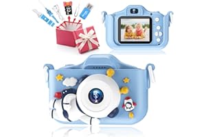 Kids Camera, Kussla 1080P HD Kids Digital Camera with 32GB SD Card, 2.0 Inch Childrens Camera for 3-12 Years Girls Boys Toddler Camera Christmas Birthday Gift (Blue)