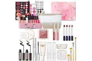 CHSEEO All-in-One Makeup Gift Set Pro Make Up Palette With Storage Bag Essential Cosmetic Starter Kit Lip Gloss Blush Concealer Eyeshadow Palette Makeup Kit for Women and Teenage Girls #4