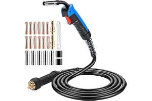 BOSYTRO Slangpaket skyddsgas, MB15AK 3M MIG/MAG svetsbrännare med 22-delars slitdelar-set, rena kopparförbindningar och ergon
