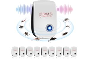 ELECTRI-HQ Ultraschall Schädlingsbekämpfer, 10 Stück Mäuseabwehr Mäusevertreiber Ultraschall & Elektronische Insektenschutzmittel,Elektronische Insektenschutzmittel für Mäuse, Mücken, Fliegen, Kakerlaken