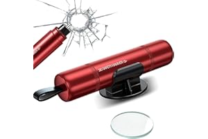 YIFLorine TANG Sicherer Hammer Glasbrecher,2 In 1 Gurtschneider Notfallhammer Hammerdex Glasbrecher Safety Nothammer Auto Notfallhammer Auto mit Gurtschneider fürs Auto,Bus,Emergency Hammerdex(Rot)