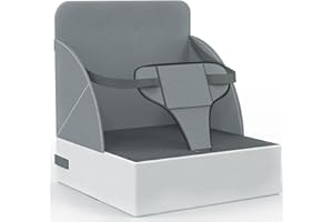 AOIEORD Seggiolone bambino per la tavola - Seggiolone portatile realizzato in PU Impermeabile e facile da pulire, adatto a neonati e bambini piccoli, ideale per i viaggi