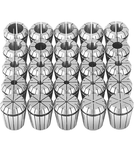 Set 22 Pinces ER40 4-25mm Acier à Ressort – Précision 0.015mm Pour CNC Fraisage Et Gravure