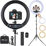 21 pollici LED Ring Light con supporto per treppiede, luce anulare selfie con pannello a sfioramento per riprese video YouTub