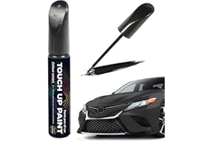 Flaconi Pintura para Coche, Rotulador Arañazos Coche, Negro (12 ml)