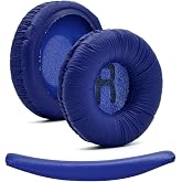 kılıfbenim Jbl Kulaklık Pedi 450/460/500/510 BT Tune 600T250/300 Uyumlu Jbl Kulaklık S&uuml;ngeri +Yastığı Takımı Koyu Mavi