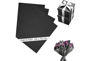 ESPIRITO REBELDE Papier de Soie Noir Quasar (Pack 500) 50x75cm