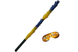 Boogie Woogie Pinatas Yellow Blue Stick and paper blindfold