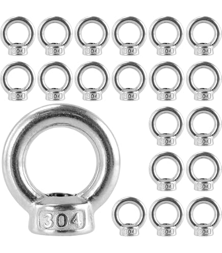 10 Stuks Ringmoeren M8 Van Roestvrij Staal 304 – Draagvermogen 230 Kg, Voor Hijs- En Trektoepassingen 2 miniatura