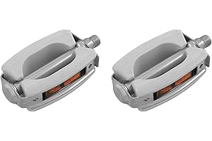 UNION Onogal 3445bl - Pedali per bicicletta classica, stile vintage, blocco di gomma, colore: bianco