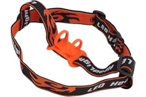 BAOFUYA Latarka Czołowa Elastyczny Pasek Czołówka Wymiana Paska Czołówki Zewnętrzna Czołówka Elastyczny Pasek Zestaw Głośnomówiący Pasek Mocujący czołówkę do Latarki o średnicy od 22 do