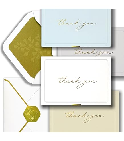 AZAZA Baby Shower Thank You Cards With Envelopes Footprint