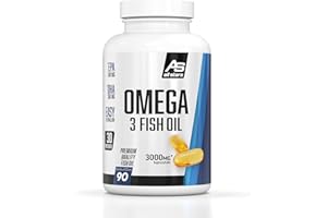 ‎ALL STARS All Stars Omega 3 Fischöl I Fish Oil Caps mit 540mg EPA + 360mg DHA pro Tagesration I Monatspackung mit 90 Kapseln I Fisch-Öl Supplement ohne Zucker, Aspartam & Creatin