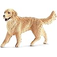 SCHLEICH 16395 Golden Retriever, female Farm World Toy Figurine for children aged 3-8 Years, Brown