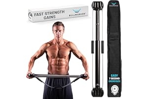 Bullworker Bow Classic 90cm Isometric Exercise Equipment, Portable Strength Training At Home Gym Equipment for Back, Shoulder, Chest, Biceps, Abs, Arm, Ab Workout, All In One Exerciser for Men & Women