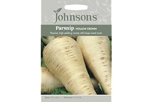 Johnsons 15684 Vegetable Seeds, Parsnip Hollow Crown, White
