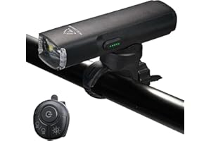 SEMAHO LED Bike Lights for Night Riding, 2000LM Super Bright Cycling Headlights with Remote Control, USB-C 6000mAh Rechargeable, IP66 Waterproof Bicycle Front Light for Road Urban Cyclists