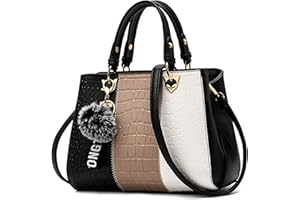 VARLIVOO Elegante Donna Borsa Delle Donne Borse a Mano Borse a Spalla Crocodile Model Impermeabile Pelle PU