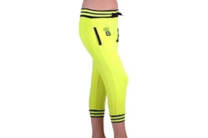 Eye Catch - Frauen Neon Capri Trainingshose Jogginghose