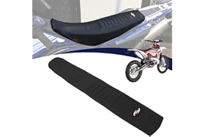 JFG RACING Housse Selle Moto,Housse Selle Motocross Universelle pour SX EXC SXF DRZ XCF RMZ KXF YZ YZF Dirt Bike Pit Bike Motocross-Noir