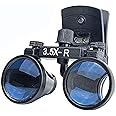 ORILAO Clip on Surgical Loupes 2.5X 3.5X Binocular Eyeglasses Magnifying Glass (3.5X)