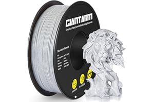 GIANTARM Filamento PLA 1.75 mm silk mármol blanco, impresora 3D filamento PLA 1 kg Spool