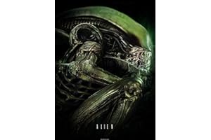 Displate - Poster en Métal - Monté sur Aimant - Alien - Alien Mouth Profile - Taille L - 67,5x48cm