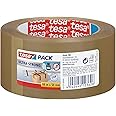 tesapack Ultra Strong - PVC Packing Tape for Firm Packaging and Secure Packing - brown - 66 m x 50 mm