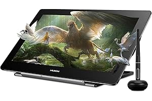 HUION Kamvas Pro 16(4K) UHD Graphic Tablet with Screen, 15.6-inch Monitor Full-Laminated Anti-Glare, Tilt Function 8192 Battery-Free Stylus PW517 for PC, Mac, Android