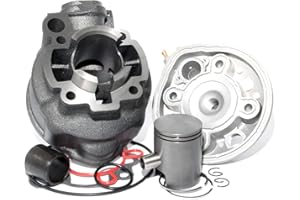 Easyboost 50cc Cylinder Kit for AM6 Cast Iron Bi-Segment Piston Original Type Minarelli MBK Xlimit Xpower Yamaha DT RS XP6 XPS Beta Rieju TZR Sherco