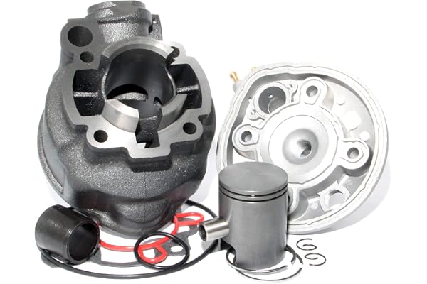 Easyboost Kit Cylindre 50 Fonte pour AM6 Culasse Piston Bi-Segments Type Origine tous modèles Moto pour Minarelli MBK Xlimit Xpower DT RS XP6-XPS Beta Rieju TZR Sherco