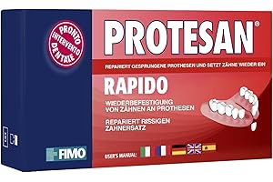 ‎PROTESAN Protesan Rapido - Reparierer von gebrochenem, gesprungenem Zahnersatz, der einen Zahn fehlt