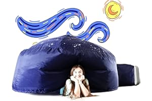AIR FORT The Original Patented AirFort - Build A Fort in 30 Seconds, Inflatable Fort for Kids, Play Tent for 3-12 Years, A Playhouse Where Imagination Runs Wild, Fan not Included (Starry Night)