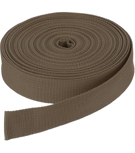 Nastro Cinghia In Nylon Beige 10 Metri X 50mm – Reggette Piatte Per Zaini, Cucito Fai Da Te, Riparazioni Outdoor