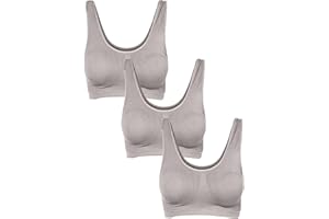 Love My Fashions® Bralette for Women Pack of 1 and 3, Wireless Everyday Wear Super Comfort Bra Crop Top Seamless Sleep Yoga Stretch Sports Bras