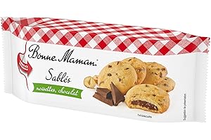 BONNE MAMAN Bonne-Maman - Sablés Fourrés Chocolat-Noisettes - Le paquet de 14 Biscuits