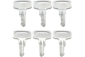 PLENTZOM 3000 GE83093 83093GT Ignition Keys Compatible with JLG Genie S-40 S-80 S-60 GS-1530 GS-2046 GS-3232 Z-135/70 Z-34/22 Z-45/25 Lift (6)