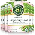 Traditional Medicinals Organic Raspberry Leaf Tea Bag | To Eases Menstrual Cramps | Supports Healthy Pregnancy | Caffeine Free | Herbal Supplement | 16 Tea Bag (Pack Of 6)